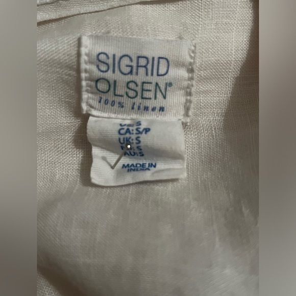 Sigrid Olsen linen blouse - Picture 3 of 8